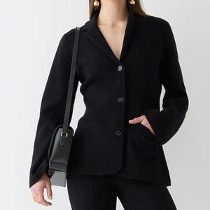 J Crew Waisted sweater-blazer with stretch 2X